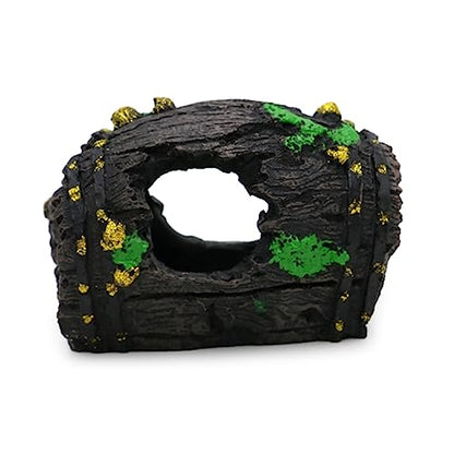 Aquariums BarrelHouse Underwater Decorations Fish Tanks Ornament Shelter Cave Hideaway House for Freshwater Saltwater - size: Large