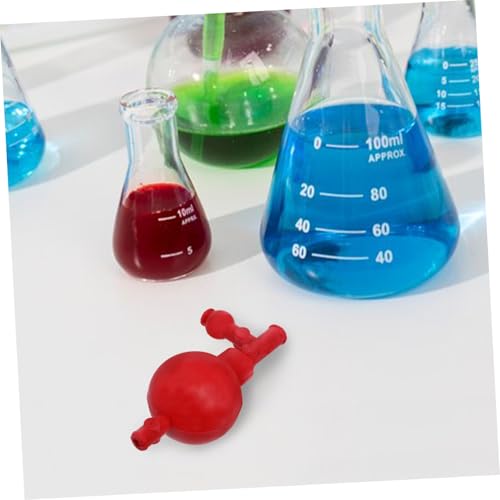 PRETYZOOM Lab Pipette Filler Bulb Ergonomic Rubber Suction Ball with Way Valve Quantitative Tool for Efficient Liquid Transfer Industrial and Mineral Laboratories