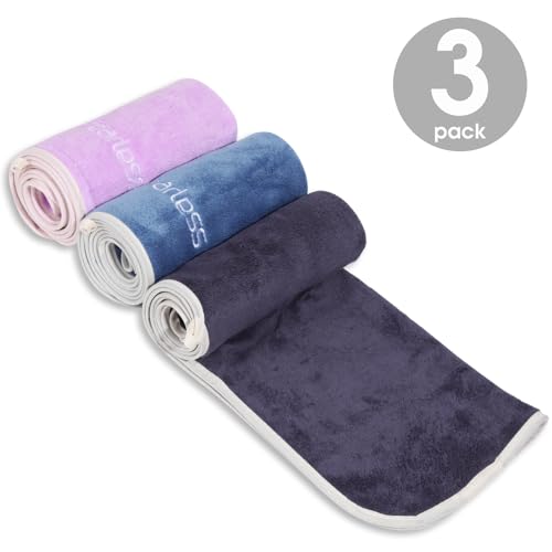 Microfiber Gym Towels for Men Women Workout - 14"x29" - Set of 3 - color: Blue