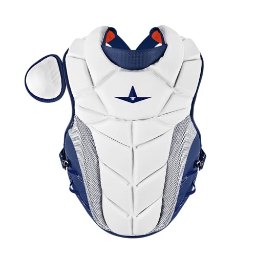 All-Star Adult PHX Paige Halstead Fastpitch Softball Chest Protector - color: White/Navy, size: Small