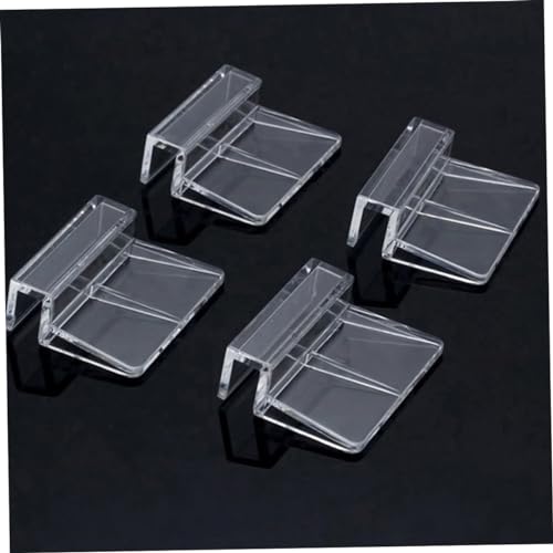 Abaodam 10pcs Acrylic Support Frames for Fish Tank Cover Durable Brackets for Glass Stable Clips for Aquarium Lid Convenient Support Rack for Fish Tanks
