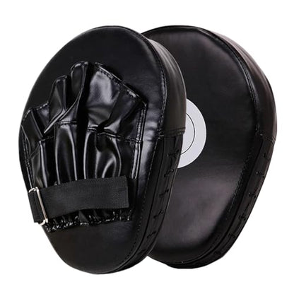 Boxing Pads Mitts Shock-Absorbing Kick Shield Boxing Equipment Training | Boxing Training Pads for Jiu-jitsu Kali Thai Karate Home Gym Club Boxing Equipment - color: Black