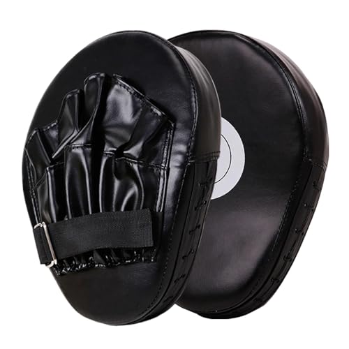Boxing Pads Mitts Shock-Absorbing Kick Shield Boxing Equipment Training | Boxing Training Pads for Jiu-jitsu Kali Thai Karate Home Gym Club Boxing Equipment - color: Black