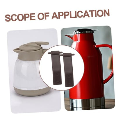 Cabilock 10pcs Thermal Jug Replacement Handle and Button Parts for Insulated Kettle User-friendly Design for Effortless Water Dispensing Construction for Home Use