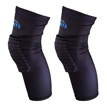 Comprssion Knee Pads Basketball Padded Sleeve 1 Pair
