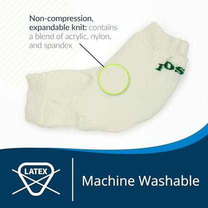 Posey TIDI 6224XL Heel and Elbow Protectors with Foam Pads ― Extra Large ― White ― One Pair of Heel and Elbow Protectors for Protection Against Abrasions ― Home Healthcare ― Medical Supplies - size: Extra Large