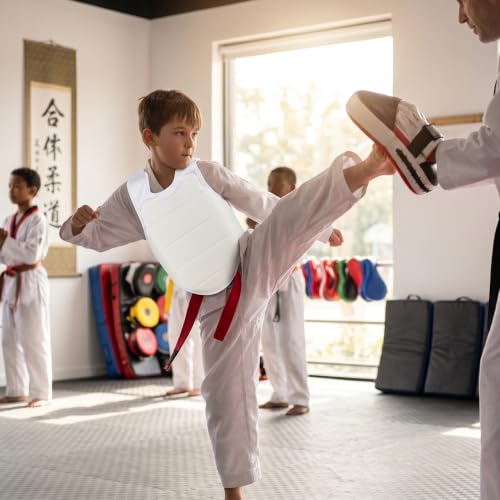 Unisex Adult Child Taekwondo Karate Chest Guard Vest Boxing Karate Breast Protector Accessory - size: Small
