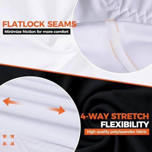 COOLOMG Youth Boys Baseball Sliding Shorts with Cup Pocket - color: Gray, size: Medium
