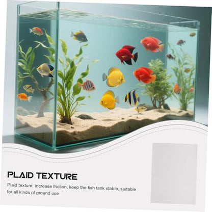 balacoo Foam Fish Tank Leveling Pad Non Slip Shockproof Aquarium Mat with Textured for Surface Protection and Vibration Absorption for Fish Tank Setup