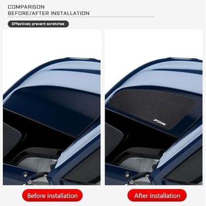 Motorcycle Tank Grip Side Decals Anti Slip Tank Pad Stickers for Yamaha FJR 1300 FJR1300 2006-2024 2025 2026 Tank Grips