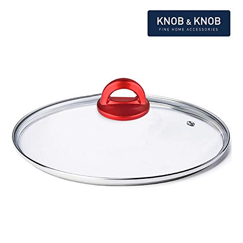 Universal Pot Lid Red Knob Compatible with Crockpot Lids, Pan Lid Replacement Handle, Heat Resistant Pot Knob for Glass, Steel Lids, Easy Grip Lid Handle, Kitchen Cookware, 2.75”x1.77” (1 Pack)