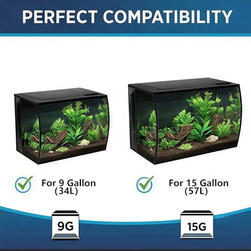 2PCS Bottom Inlet Box for Fluval Flex 9 & 15 Gallon Aquarium - Protective Filter Inlet Cover - Prevents Fish & Shrimp Suction and Debris Clogging - Fish Tank Flow Protector