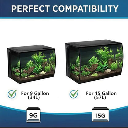 2PCS Bottom Inlet Box for Fluval Flex 9 & 15 Gallon Aquarium - Protective Filter Inlet Cover - Prevents Fish & Shrimp Suction and Debris Clogging - Fish Tank Flow Protector