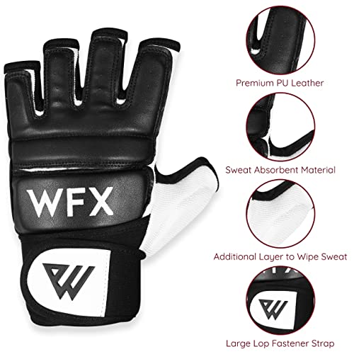 WFX Punch Bag Boxing Gloves Karate Mitts MMA Body Combat Taekwondo Training Martial Art Fighting Grappling Muay Thai TKD MMA Synthetic - size: Large