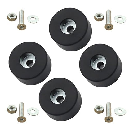 4PCS 192310GS Anti Vibration Rubber Feet with Nuts & Washers - Air Compressor Isolation Pads Compatible with Coleman Powermate 094-0026, Sanborn E106661, Replaces for Briggs & Stratton 192310GS