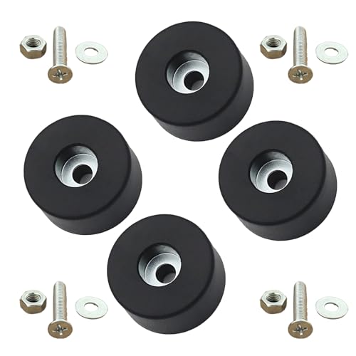 4PCS 192310GS Anti Vibration Rubber Feet with Nuts & Washers - Air Compressor Isolation Pads Compatible with Coleman Powermate 094-0026, Sanborn E106661, Replaces for Briggs & Stratton 192310GS