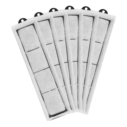 lasuroa 6pcs Filter Cartridge Replacement, 8x2 Inch Fish Tank Accessories Filter Cartridge Replacement Parts for Desktop Aquariums Small Fish Tank Filters