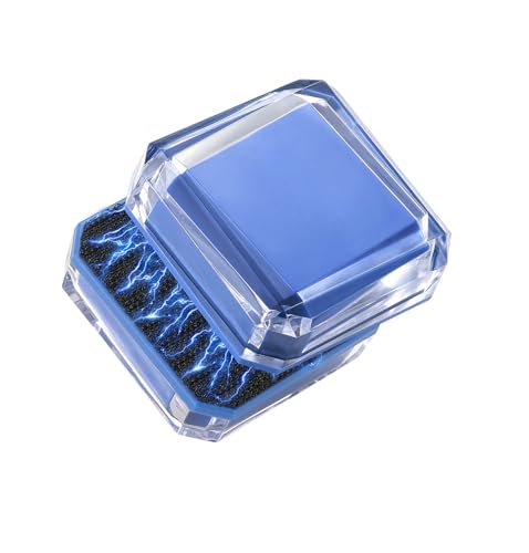 Aquarium Small Super Magentic Cleaner(The Heart of The Ocean) Fish Tank Algae Scraper Fish Bowl Magnet Brush for Glass Tank No Floating