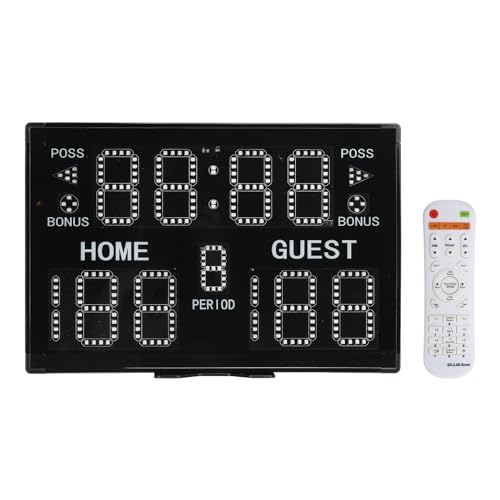 M METERXITY Electronic Basketball Scoreboard Interval Timer Count Clock | Wall Clock Digital, with Remote, Apply to Indoor Gym Game Fitness