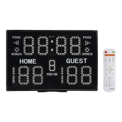 M METERXITY Electronic Basketball Scoreboard Interval Timer Count Clock | Wall Clock Digital, with Remote, Apply to Indoor Gym Game Fitness
