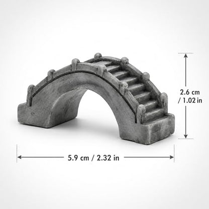 30PCS Miniature Bridge Resin Mini Arch Bridge Figurines Antique Boardwalk Building Model for DIY Crafts Fish Tank Aquarium Micro Landscape Decoration