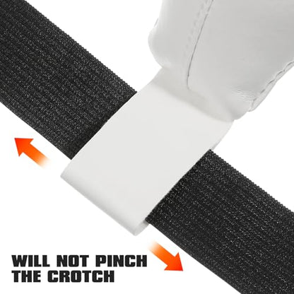 Yardwe Breathable Groin Protector for Kids Boys - Wear-Resistant Lightweight Crotch Guard with Shock Absorbing Sponge for Taekwondo Martial Arts Training 9.05X6.69X0.39 Inches