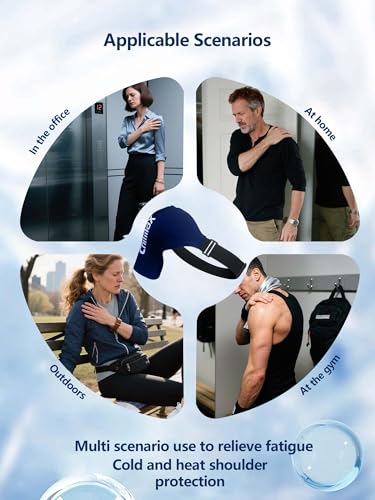 Shoulder Ice Pack Wrap for Rotator Cuff Cold Therapy Brace - color: X-large Blue