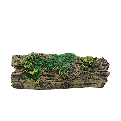 Aquarium Decorations Resin Hollow Tree Trunk Ornament, Bettas House Cave Wood House Decor for Fish Tank (HS-SP207)