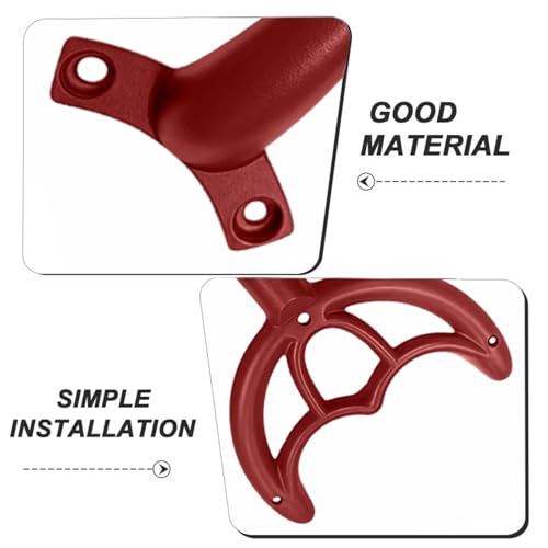 5 Pcs 52’’Ceiling Fan Blades Arms Replacement,Ceiling Fan Blades Arms Replacement Parts Mounting Bracket Kit for Replacing The Worn Fan Blades,Keep The Balance and Good Performance (Red) - color: Red