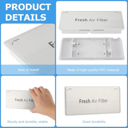 ADQ75493301 Refrigerator Fresh Air Filter Cover Replacement, Fresh Air Filter Assembly Compatible with L-G Refrigerator LRMVS3006S, LRMDS3006S, LRMVC2306S, LRMDC2306D, LRMDS3006D LRFVC2406S LRFDS3016S