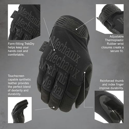 Mechanix Wear Original Tactical Covert Gloves, Small - color: Black, size: Small