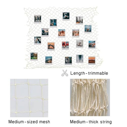 20 ft Fishing Net Decor, Large Fish Net Decorations | decorative fishing net for Pirate Mermaid Ocean Beach Hawaii Under The Sea Nautical-Themed Party - size: 20ft