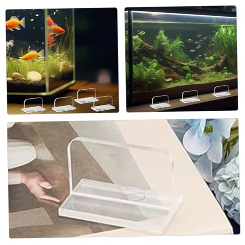 VOSAREA 6pcs Acrylic Replacement Handles for Fish Tank Lids Easy to Install Aquarium Cover Accessories for Safe Use and Performance