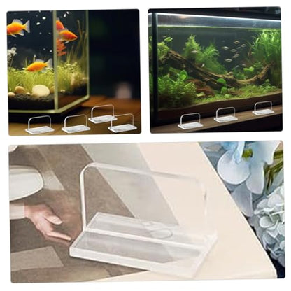 VOSAREA 6pcs Acrylic Replacement Handles for Fish Tank Lids Easy to Install Aquarium Cover Accessories for Safe Use and Performance
