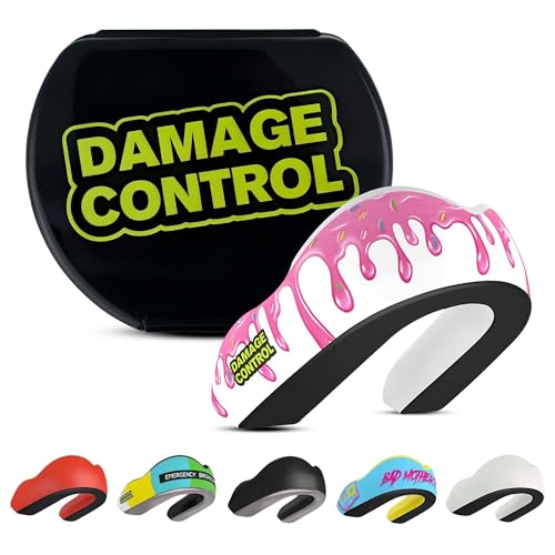 DAMAGE CONTROL Extreme Impact Sports Mouth Guard w/Case – Cold Drip - color: Cold Drip, size: Adult