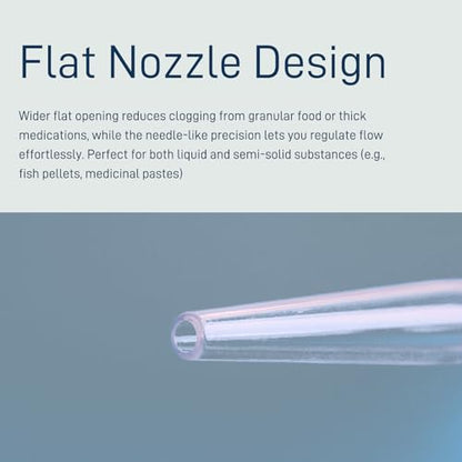 Aquarium Feeder Pipette with Dual Scale & Safe Rubber Tip, Multi-Function Fish Tank Siphon for Cleaning, Feeding and Water Changing - 17.72 Inch - size: 17.72 inch