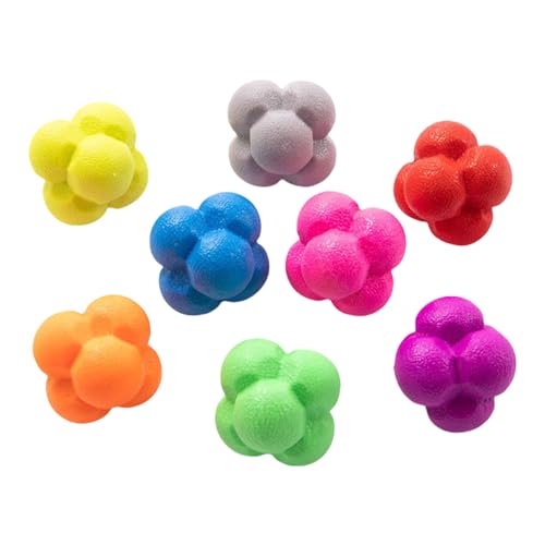 Fitness Balls Bounce Agility Reflexes Reaction Coordination Training Reaction Hexagon Agility Training - color: Red