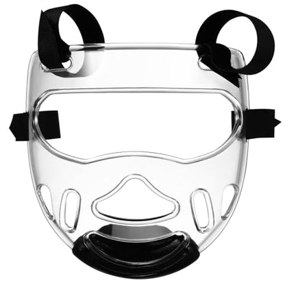 Toddmomy Clear Taekwondo Face Shield Plastic Boxing Headwear 8.8x8.2in | Detachable Sparring Headgear, Breathable Karate Guard, Impact Resistant, For MMA Kickboxing Training, Youth And Adult Fit