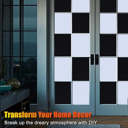White Thickened Total Blackout Window Film, Sun Heat Blocking Privacy Cover for Glass, Removable Opaque Sun Blocking Heat Control Room Home Day Sleep Light Blocker 11.8"x 118" - color: White, size: 11.8" x 118"