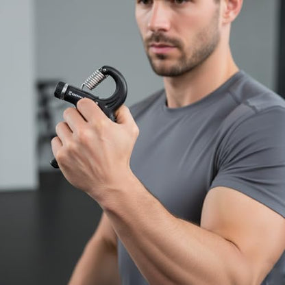 Adjustable Hand Grip Strengthener, 11-132 lb Forearm Trainer