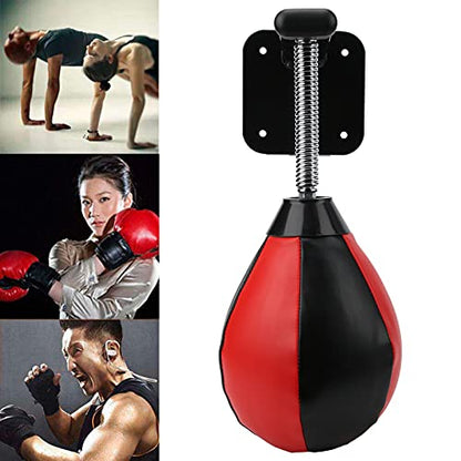 Wall Hanging Boxing Bag Speed Training Hanging Bag Stress Relief Hanging Boxing Bracket Wall Mount Heavy Kits for Home Gym Workout