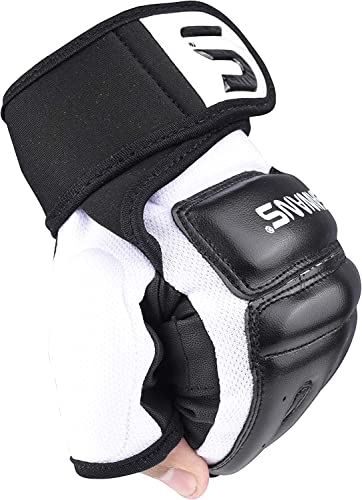 SAWANS Punch Bag Boxing Gloves Karate Mitts MMA Body Combat Taekwondo Training Martial Art Fighting Grappling Muay Thai - size: Small