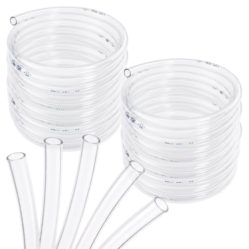 Clear Vinyl Tubing Clear Hose PVC Tubing Plastic Tube for Aquarium Hose Air Hose Irrigation (3/8" ID x 1/2” OD x 25 Feet) - size: 3/8" ID x 1/2” OD x 25 Feet