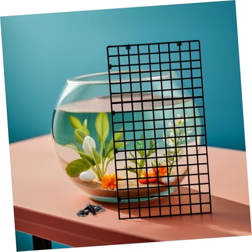 TEHAUX 1set Aquarium Isolation Panel Lattice Plate Black Spliced Divider Cups Easy to Install Fish Tank Divider for Breeding and Separation
