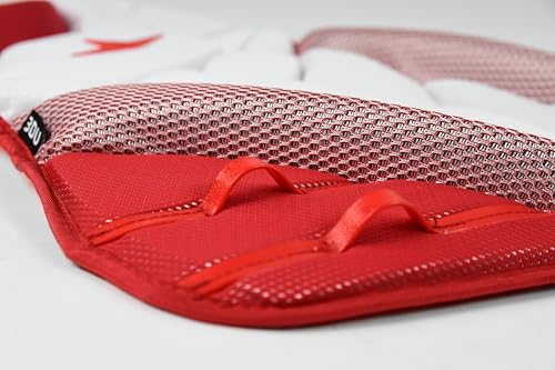 All-Star Adult PHX Paige Halstead Fastpitch Softball Chest Protector - color: White/Scarlet, size: Small