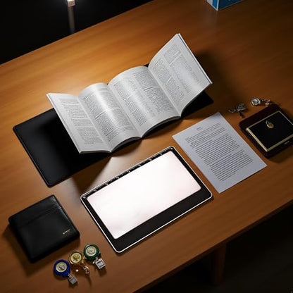 Credit Card Size 3X Magnifiers, Each Magnifier for Use as Magnifying Glass, Reading has 3X Fresnel Lens, Pocket Magnifier, Reading Magnifier for Menus or can use as Accessory for ID Badge Holders