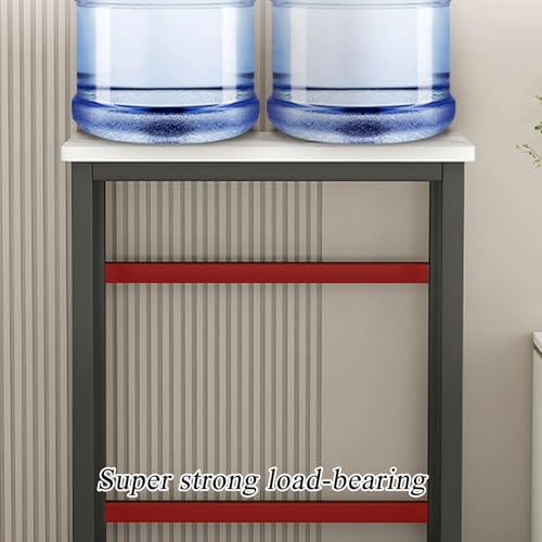 Robot Vacuum Cleaner Storage Rack,Robot Vacuum Stand Rack - 2-in-1 Storage Cabinet for Floor & Fish Tank, Home & Kitchen Organizer, Sleek White & Black Design, 80cm/31.4in, Space-Saving Clea