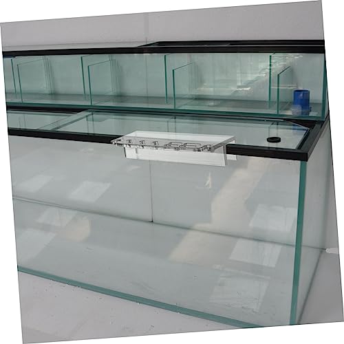 UKCOCO Acrylic Aquarium Tool Holder Water Plants Maintenance Organizer Rack for Aquatic Tools Storage Stand for Fish Tank Cleaning and Care