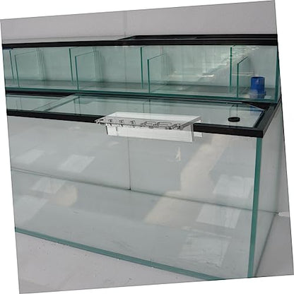UKCOCO Acrylic Aquarium Tool Holder Water Plants Maintenance Organizer Rack for Aquatic Tools Storage Stand for Fish Tank Cleaning and Care