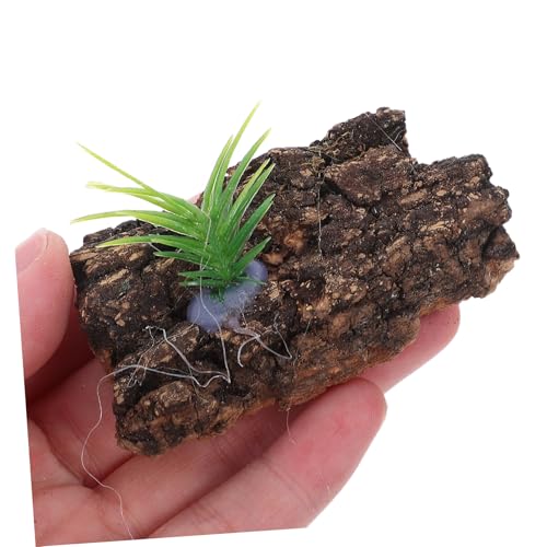 ORFOFE 20pcs Natural Cork Bark Terrarium Background for Reptile Tank Aquarium Decoration Authentic Tree Bark Reptile Hide Lightweight Climbing and Hiding Accessory for Snake Lizard